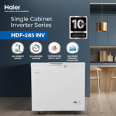 Haier HDF-285 Single Door Inverter Deep Freezer