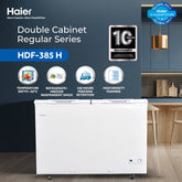 Haier HDF-385H Double Door Deep Freezer