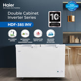 Haier HDF-385I Inverter Double Door Deep Freezer
