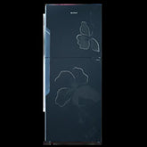 Gree GR-ES9978G Everest Glass Door Refrigerator 489 Litres – Black Floral – front view
