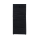 Haier HRF-216EPB E-Star Glass Door Refrigerator – Black Glass front view