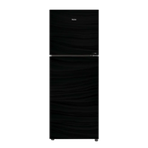 Haier HRF-246EPB E-Star Glass Door Refrigerator – Black Glass front view