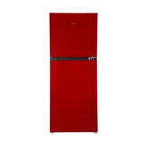 Haier HRF-438EPR E-Star Glass Door Refrigerator – Red Glass front view