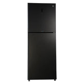 PEL PRDTUINVO-21970 Digitron Ultra Inverter Curved Glass Door Refrigerator 382L – Silver Strip Grey front view