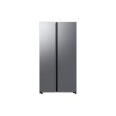 Samsung RS70F65QETTR 655L Side-by-Side Refrigerator – Silver front view