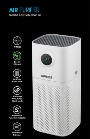Homage Air purifier HP 403-DWB