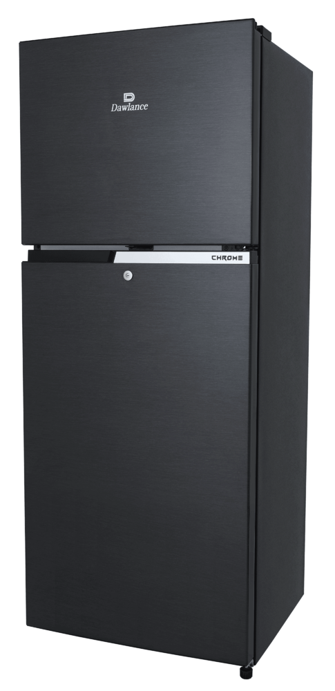 Dawlance 9160WB Chrome Hairline Black Double Door Refrigerator