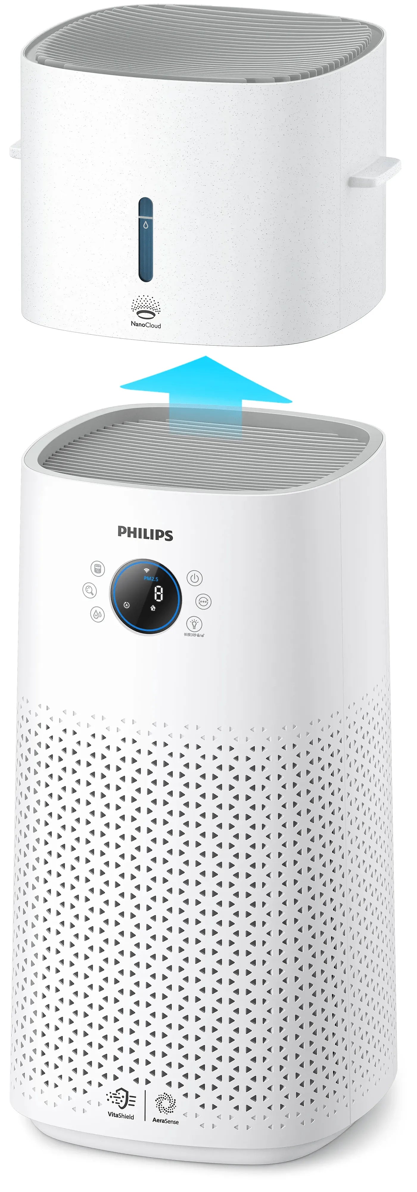 Philips AC3737/10 Air Purifier — view 3 | Philips AC3737 2-in-1 Series 3000 Air Purifier & Humidifier | ShandaarBuy