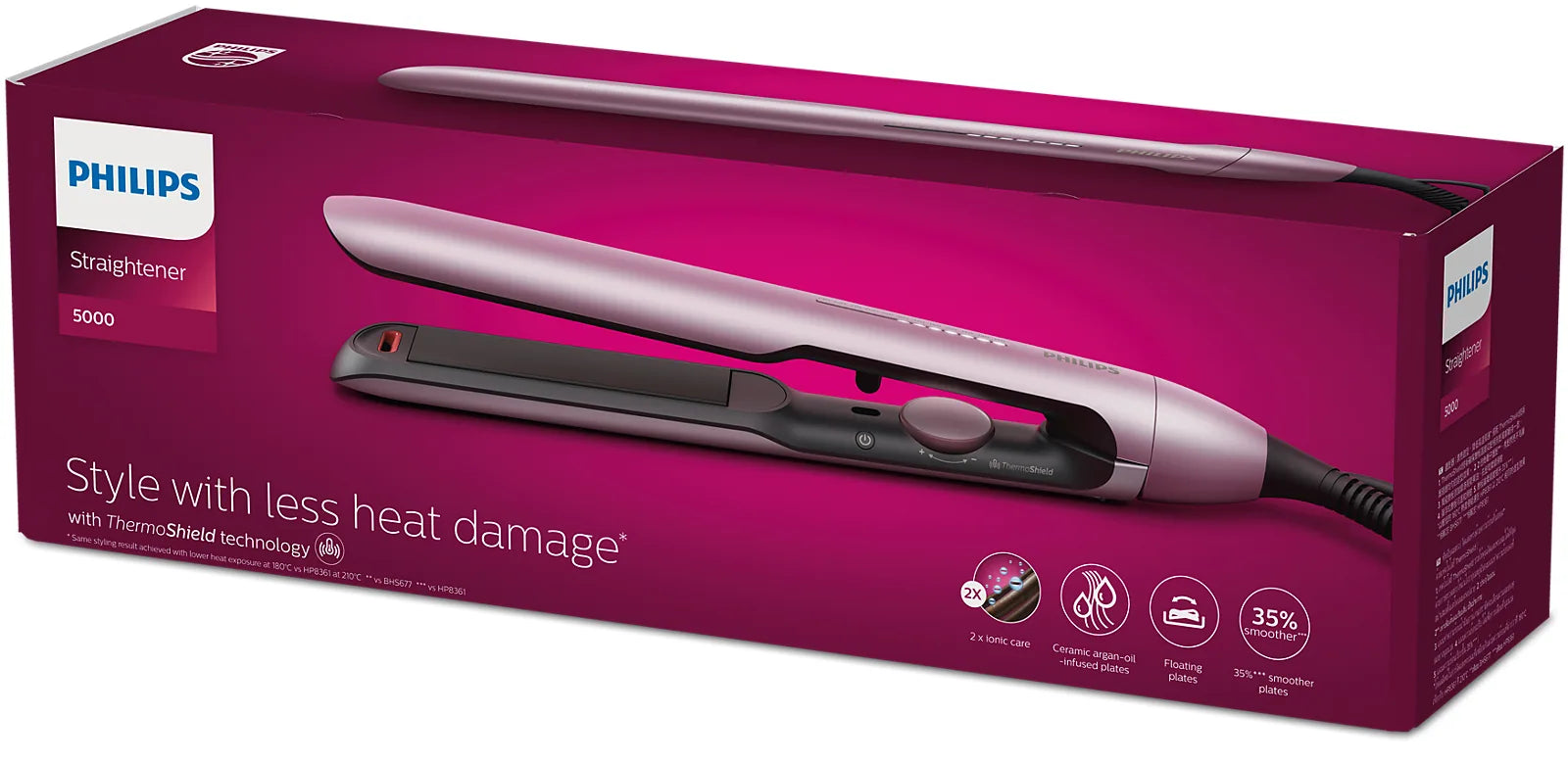 Philips BHS530/03 5000 Series Hair Straightener - image 3
