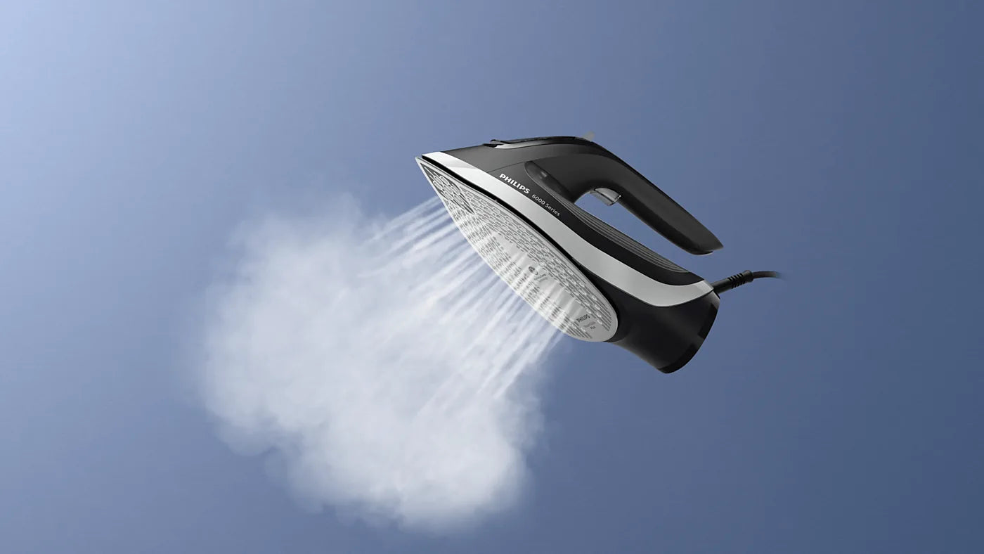 Philips DST6120/86 Steam Iron — view 5 | Philips DST6120/86 Steam Iron (Black / Red) | ShandaarBuy
