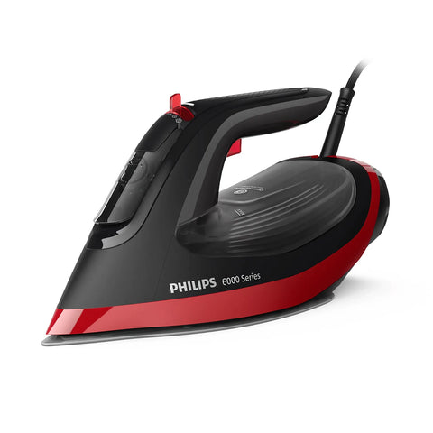 Philips DST6130/46 Steam Iron — view 1 | Philips DST6130/46 Steam Iron (Black / Red) | ShandaarBuy