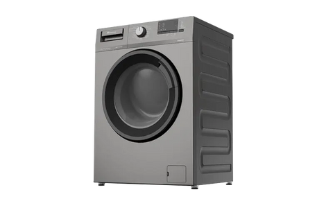 Dawlance DWF 7310 INV Manhattan Grey front load washing machine, angled view