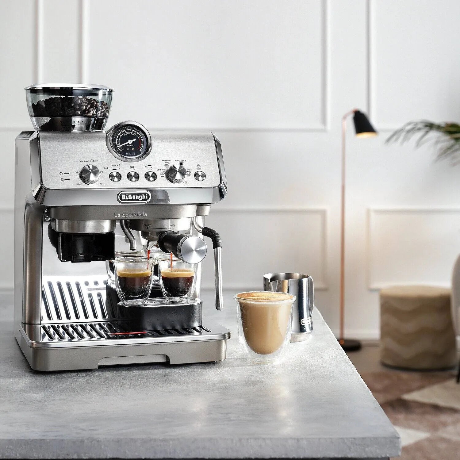 Delonghi EC9255 side view | Delonghi La Specialista Arte Evo EC9255 Espresso Machine | ShandaarBuy