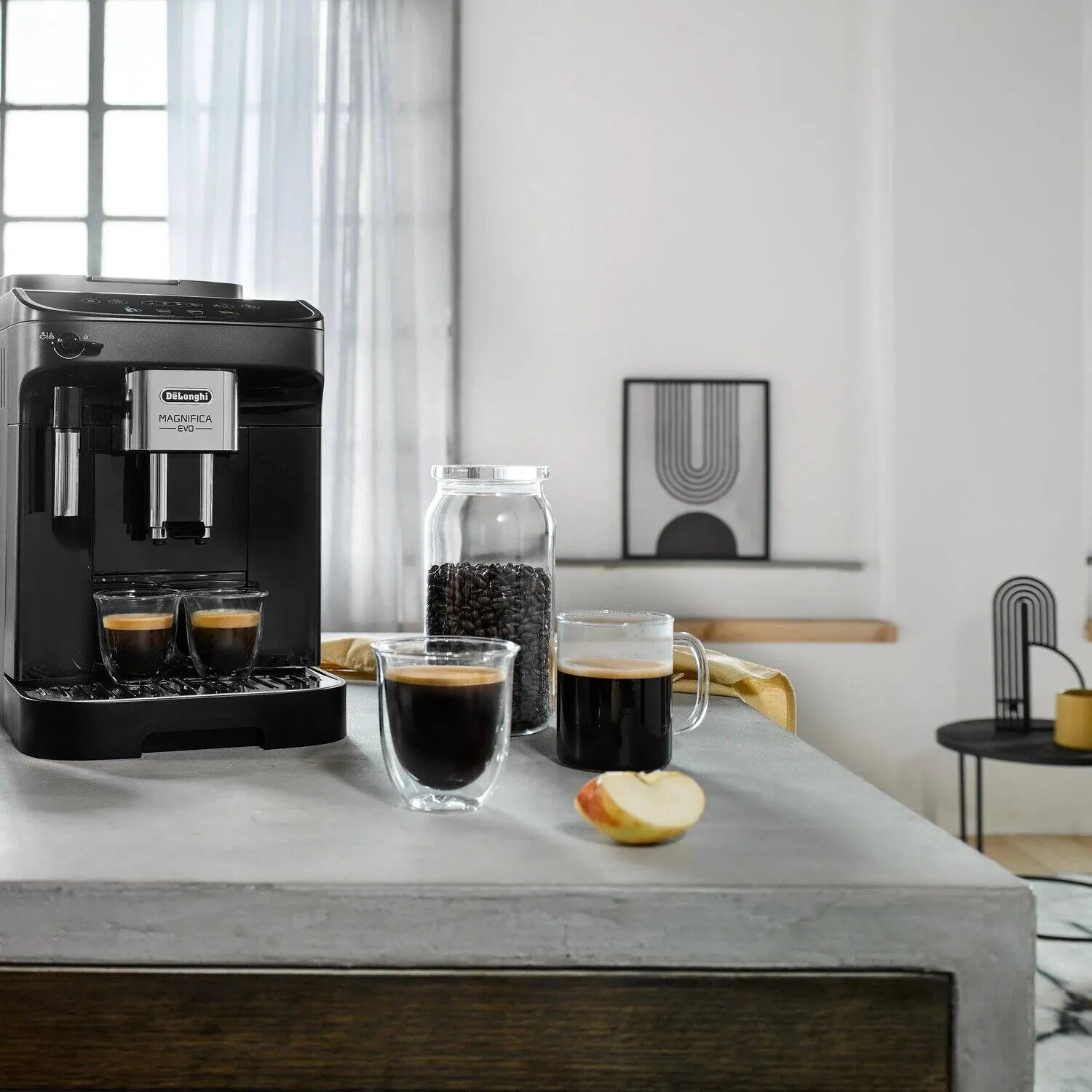 Delonghi ECAM290.21 side view | Delonghi Magnifica Evo ECAM290.21 Bean-to-Cup Coffee Maker | ShandaarBuy