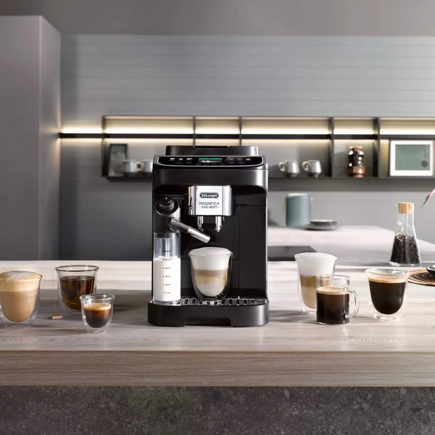 Delonghi ECAM310.60 side view | Delonghi Magnifica Evo Next ECAM310.60 Bean-to-Cup Coffee Maker | ShandaarBuy