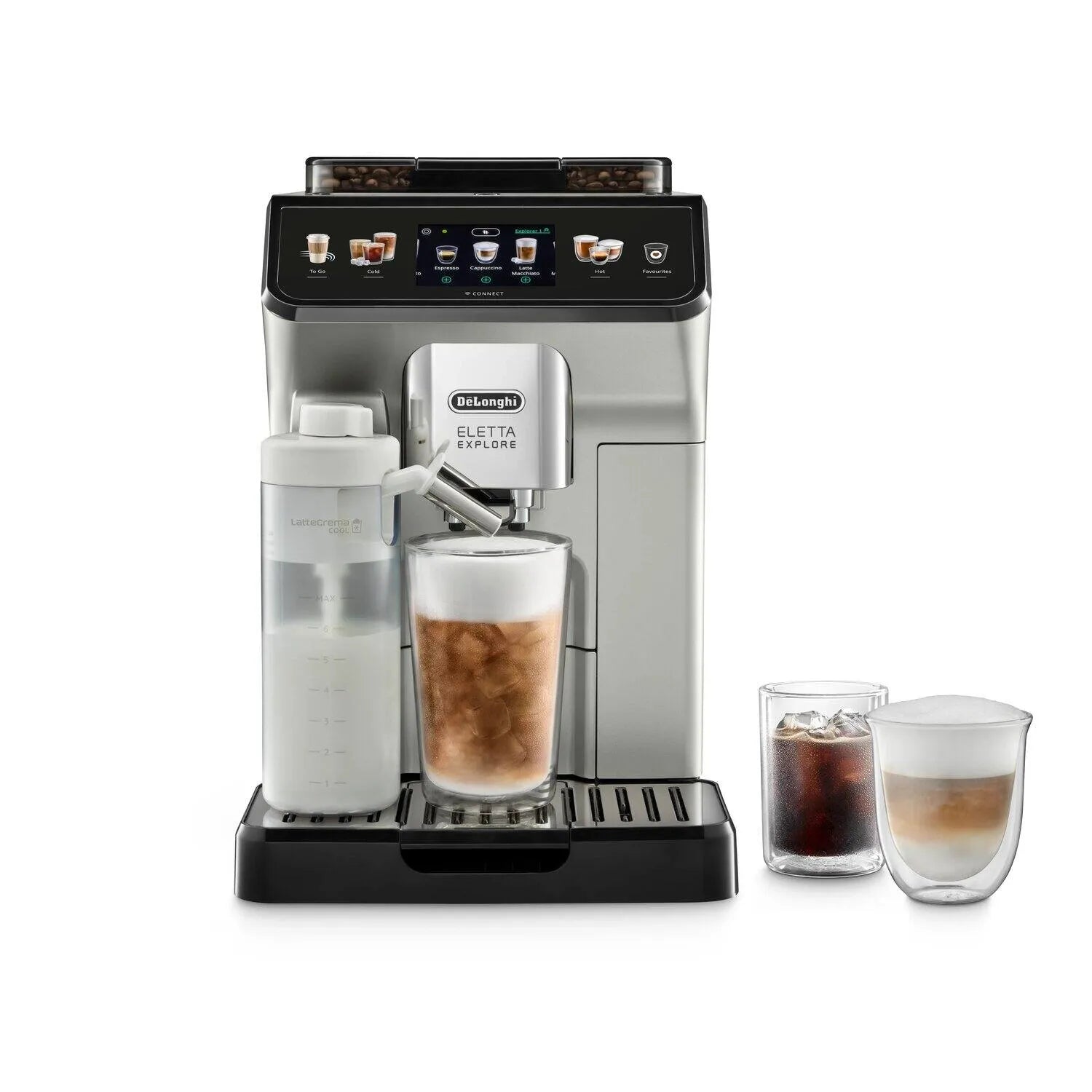 Delonghi ECAM450.65 front view | Delonghi Eletta Explore ECAM450.65 Bean-to-Cup Coffee Maker | ShandaarBuy