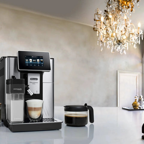 Delonghi ECAM610.75 side view | Delonghi PrimaDonna Soul ECAM610.75 Bean-to-Cup Coffee Maker | ShandaarBuy