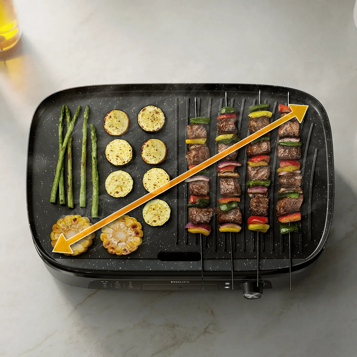 Philips HD6210/90 Grill — view 2 | Philips HD6210/90 Grill (Black) | ShandaarBuy