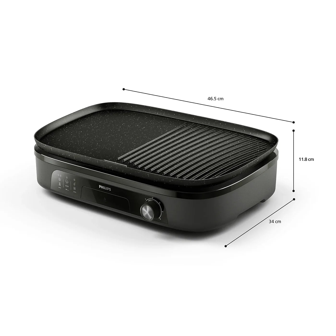 Philips HD6210/90 Grill — view 4 | Philips HD6210/90 Grill (Black) | ShandaarBuy