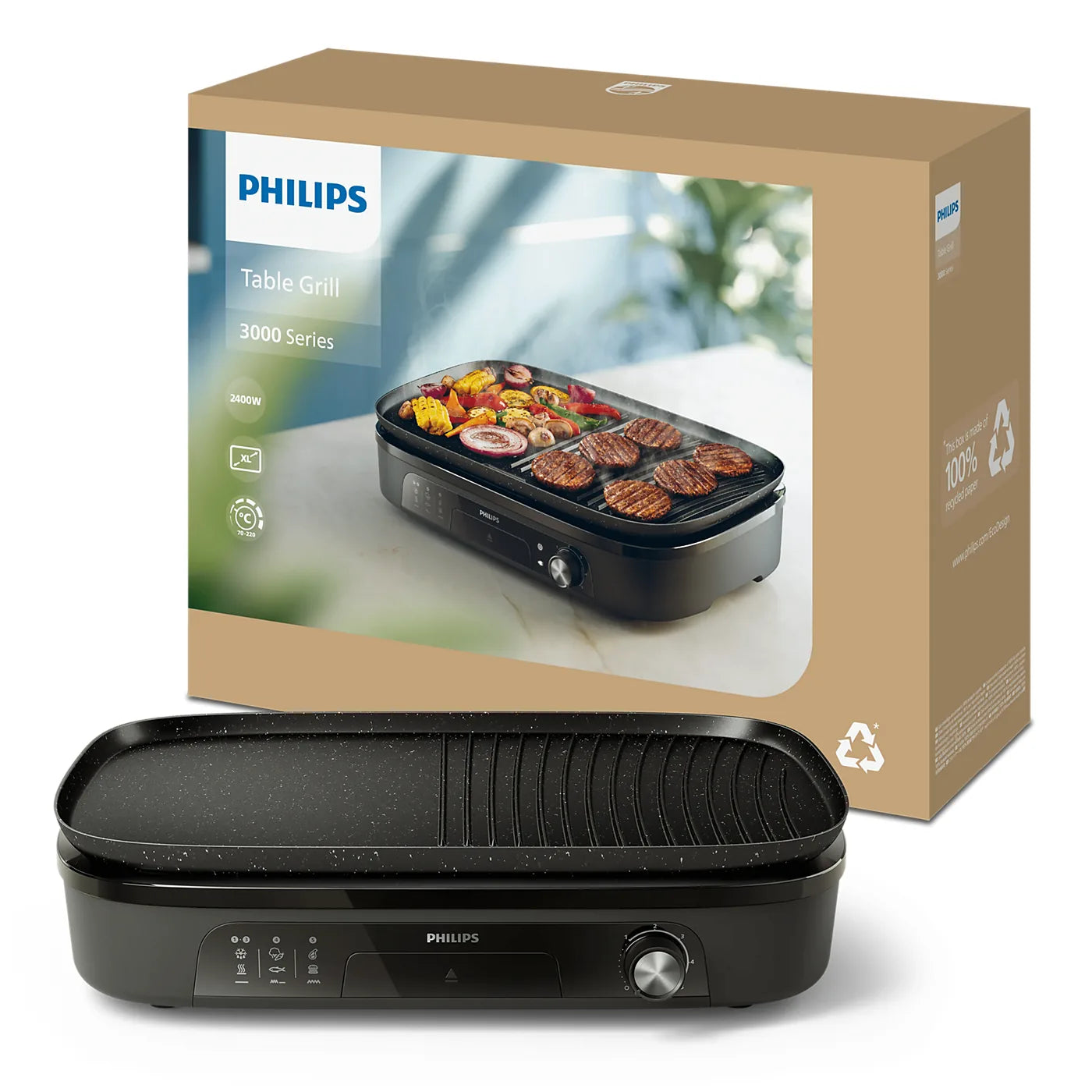 Philips HD6210/90 Grill — view 5 | Philips HD6210/90 Grill (Black) | ShandaarBuy