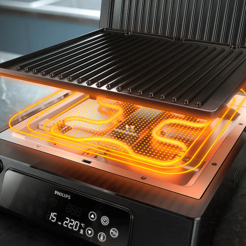 Philips HD6307/70 Grill — view 4 | Philips HD6307/70 Grill (Black) | ShandaarBuy
