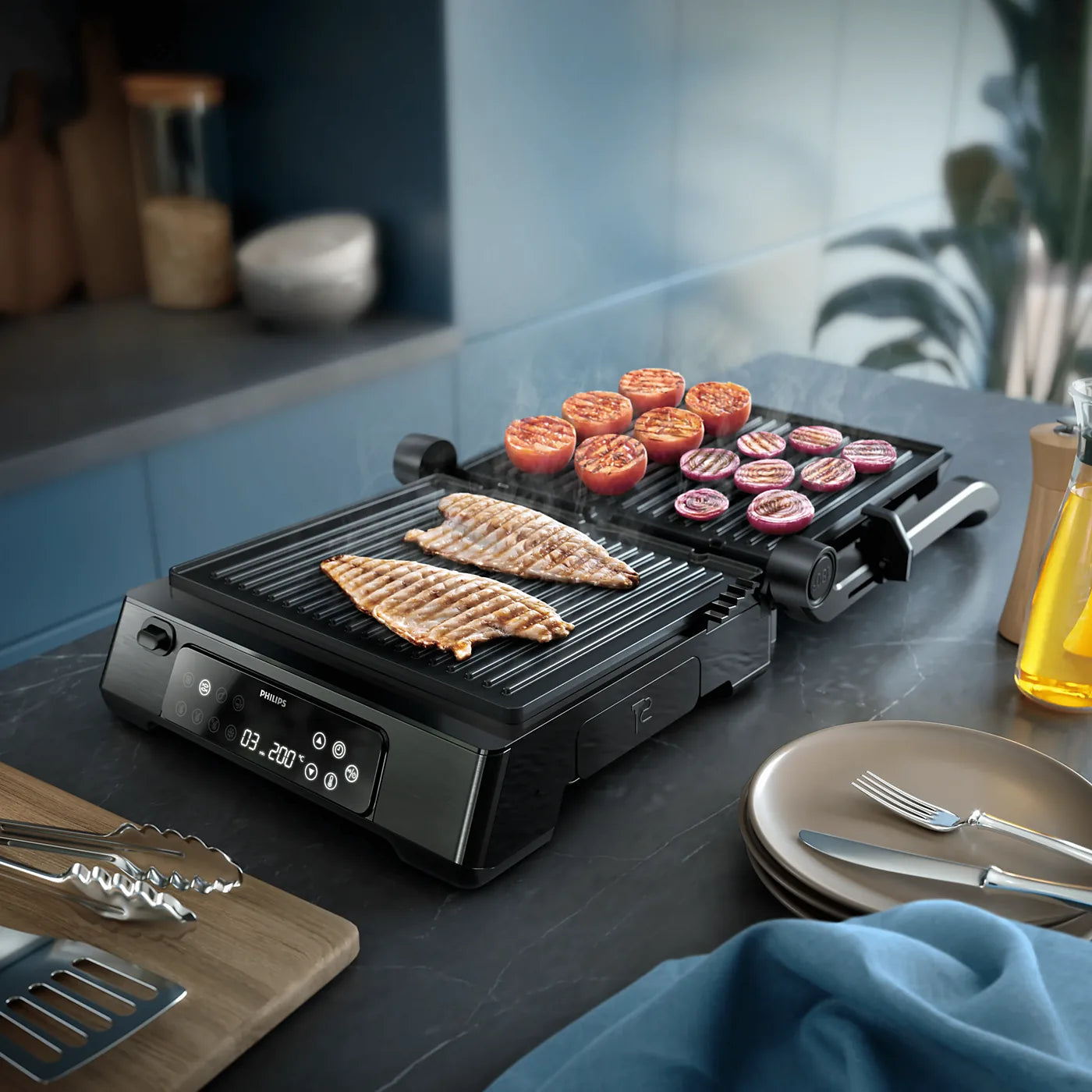 Philips HD6307/70 Grill — view 6 | Philips HD6307/70 Grill (Black) | ShandaarBuy