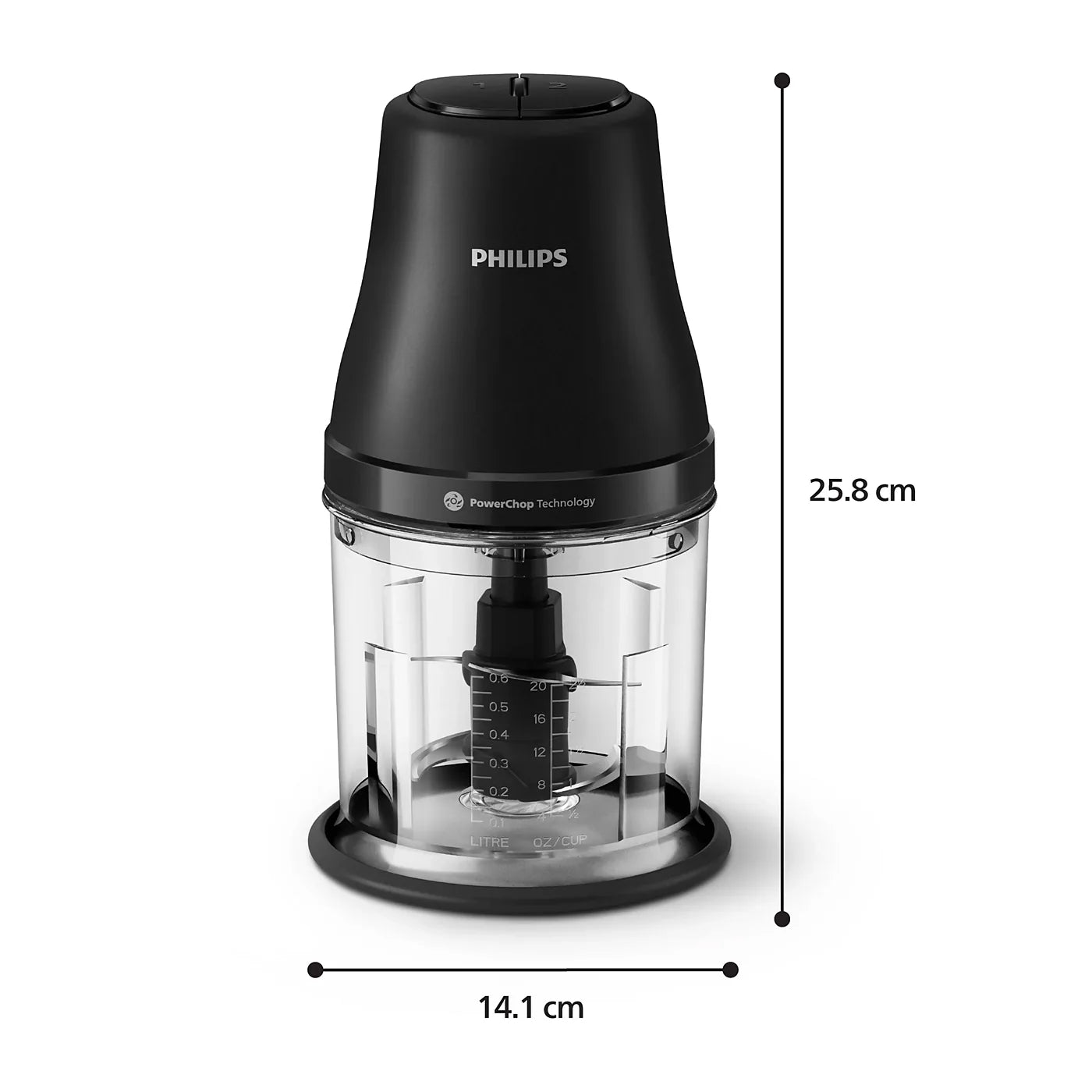 Philips HR1501/00 Chopper — view 3 | Philips HR1501/00 Chopper | ShandaarBuy