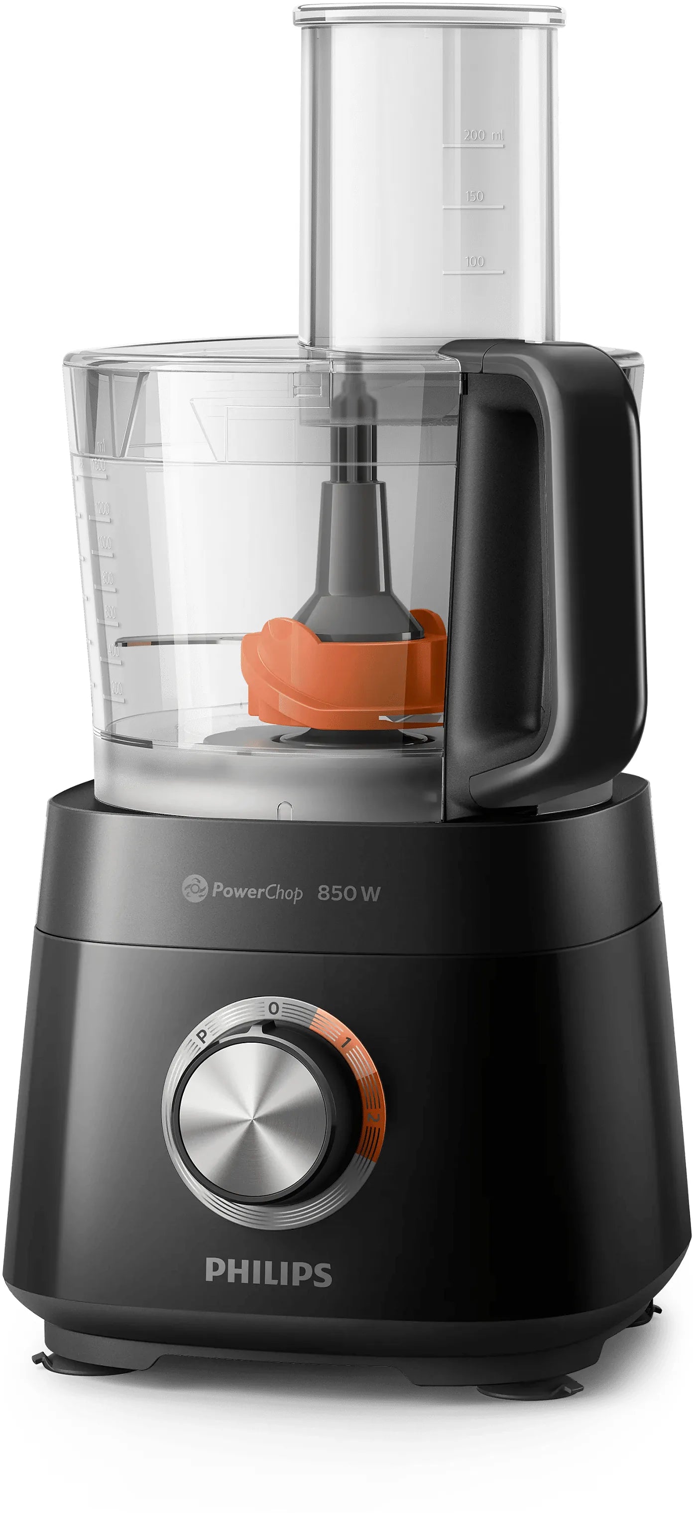Philips HR7520/10 Food Processor — view 1 | Philips HR7520/10 Food Processor (Black) | ShandaarBuy