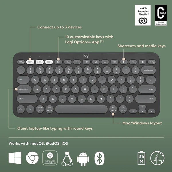 Logitech Keys 2 K380s Bluetooth  Keyboard     Logitech Keys 2 K380s Bluetooth  Keyboard Price In Pkistan    Logitech Computer Keyboard In Pakistan    Logitech Bluetooth  Computer  Keyboard Shandaarbuy.pk    Buy Logitch  Online In Pakistan      computer accessories from logitech