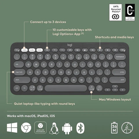 Logitech Keys 2 K380s Bluetooth  Keyboard     Logitech Keys 2 K380s Bluetooth  Keyboard Price In Pkistan    Logitech Computer Keyboard In Pakistan    Logitech Bluetooth  Computer  Keyboard Shandaarbuy.pk    Buy Logitch  Online In Pakistan      computer accessories from logitech