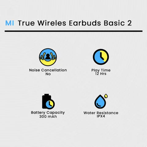 Mi True Wireless Earbuds Basic 2 (AIRDOTS 2)  Earbuds  Wirless airpods  Xiaomi earbods 