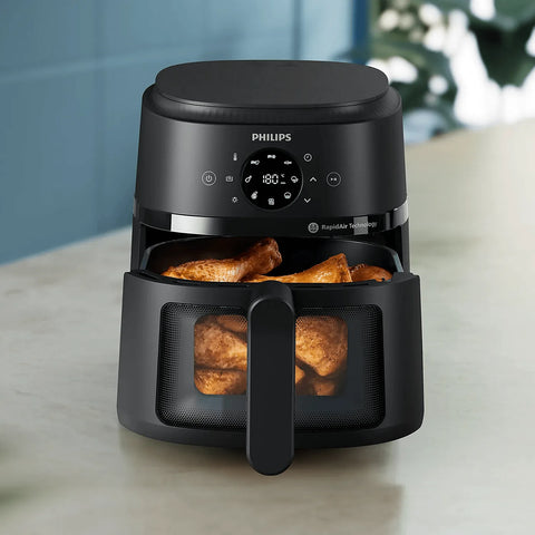Philips NA220/00 Air Fryer — view 2 | Philips NA220/00 Air Fryer (Black) | ShandaarBuy