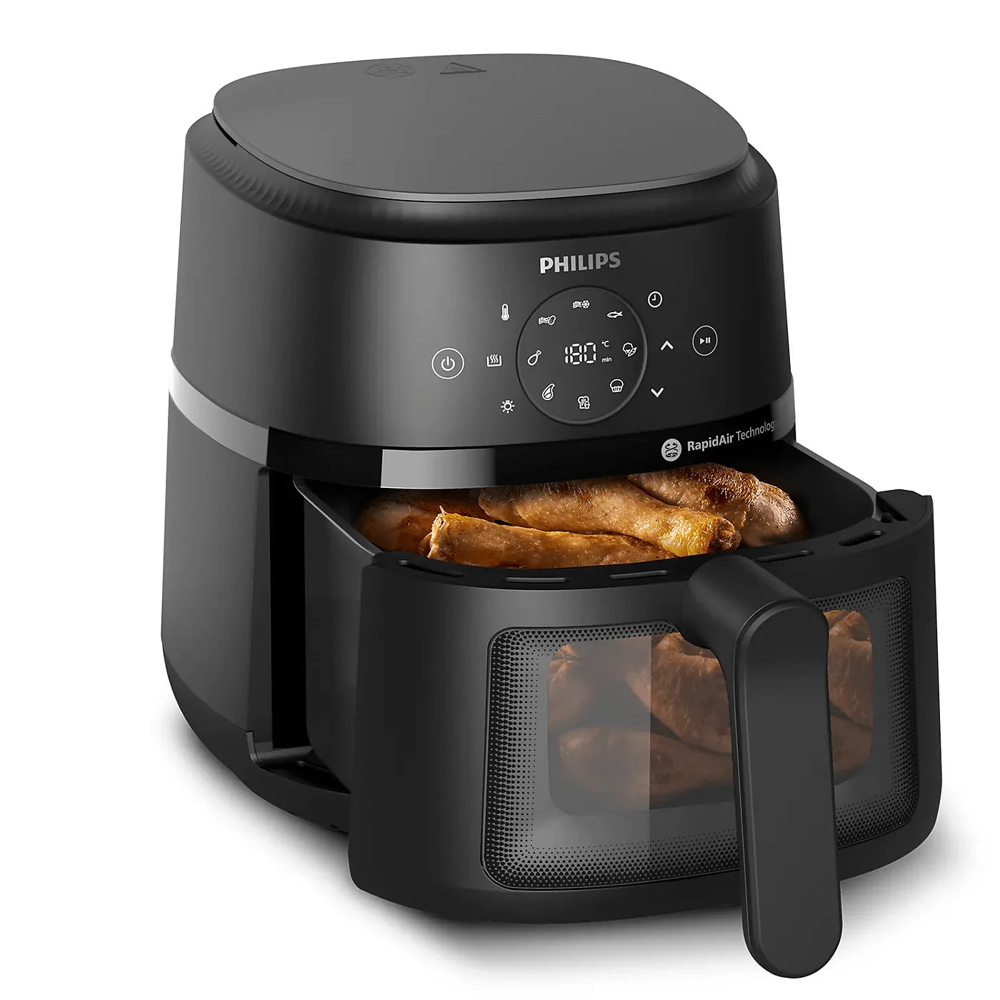 Philips NA220/00 Air Fryer — view 4 | Philips NA220/00 Air Fryer (Black) | ShandaarBuy
