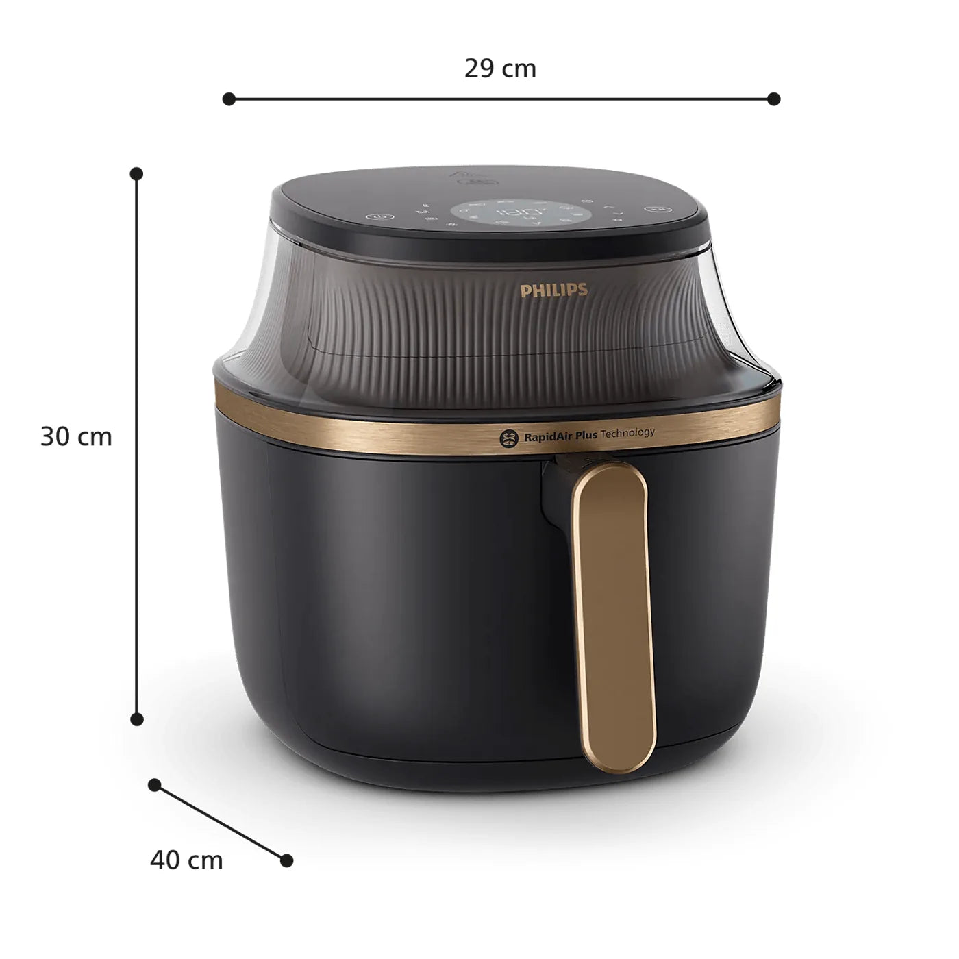 Philips NA322/09 Air Fryer — view 6 | Philips NA322/09 Air Fryer (Black) | ShandaarBuy