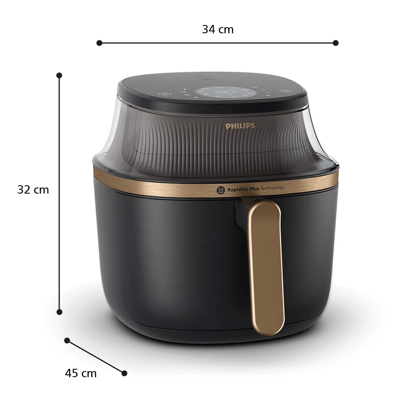 Philips NA342/09 Air Fryer — view 4 | Philips NA342/09 Air Fryer (Black) | ShandaarBuy