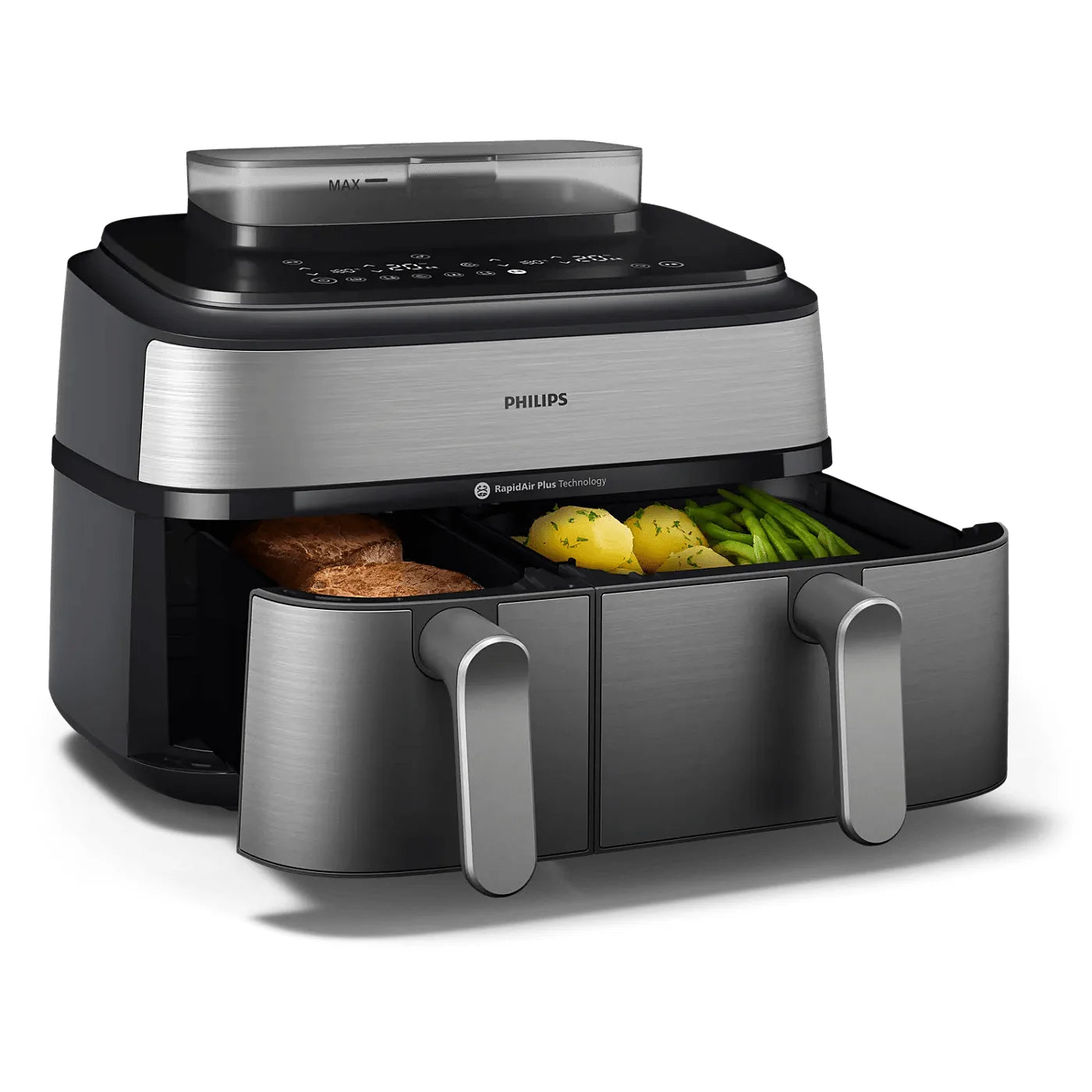 Philips NA555/09 Air Fryer — view 4 | Philips NA555/09 Air Fryer (Silver) | ShandaarBuy