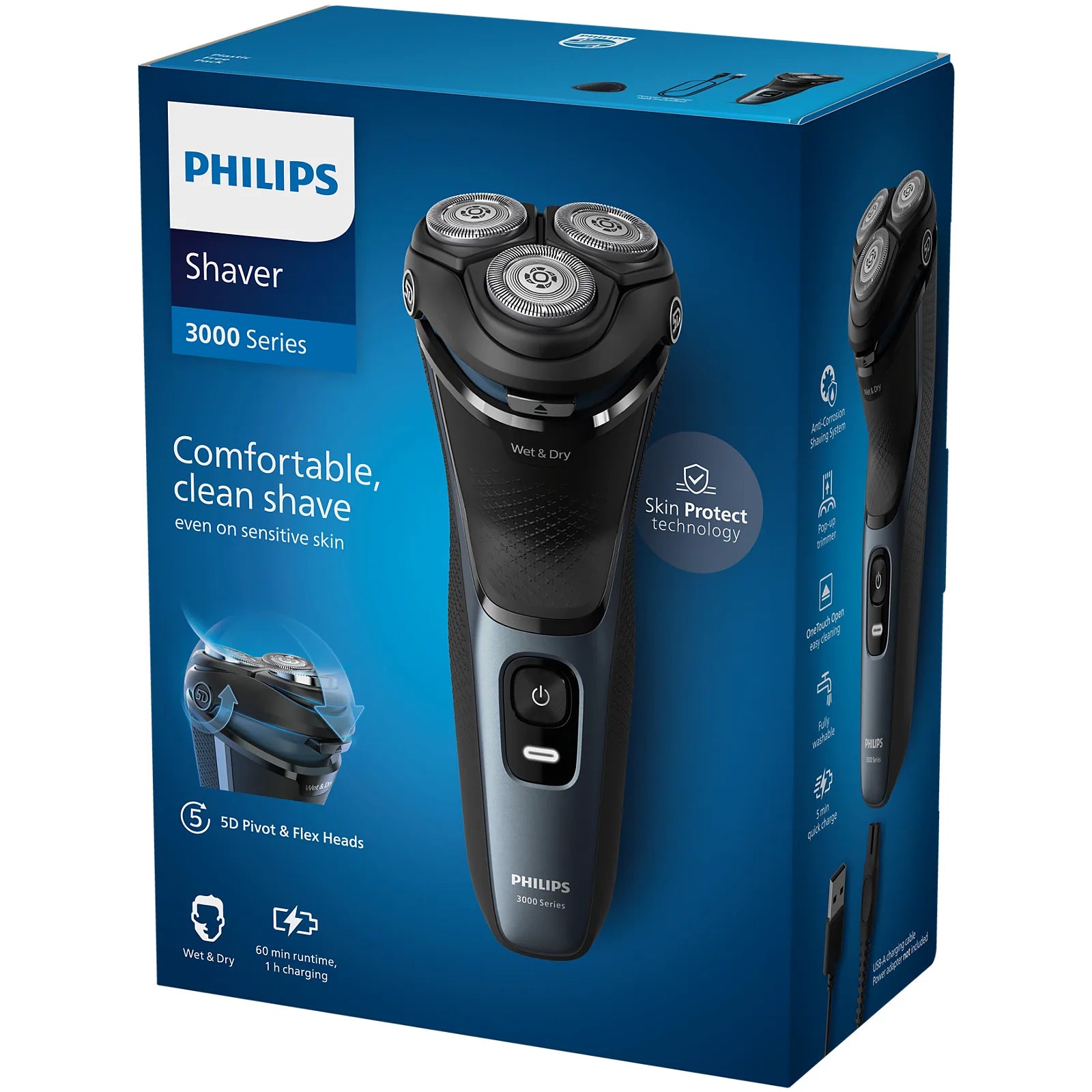 Philips S3144/00 Shaver 3000 Series Wet & Dry Electric Shaver - image 4