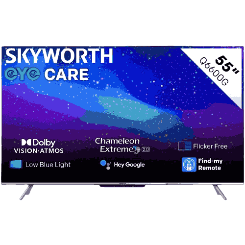 Skyworth – Q6600G  65” QLED 4K Smart Google TV   Skyworth – Q6600G  65” QLED 4K Smart Google TV Price In Pakistan   Skyworth – Q6600G  55” QLED 4K Smart Google TV shandaarbuy.pk  Skyworth   55 QLED 4K Smart Google TV 