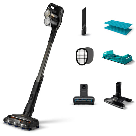 Philips XC8347/61 Cordless Vacuum — view 1 | Philips XC8347/61 Cordless Vacuum (Deep Black) | ShandaarBuy