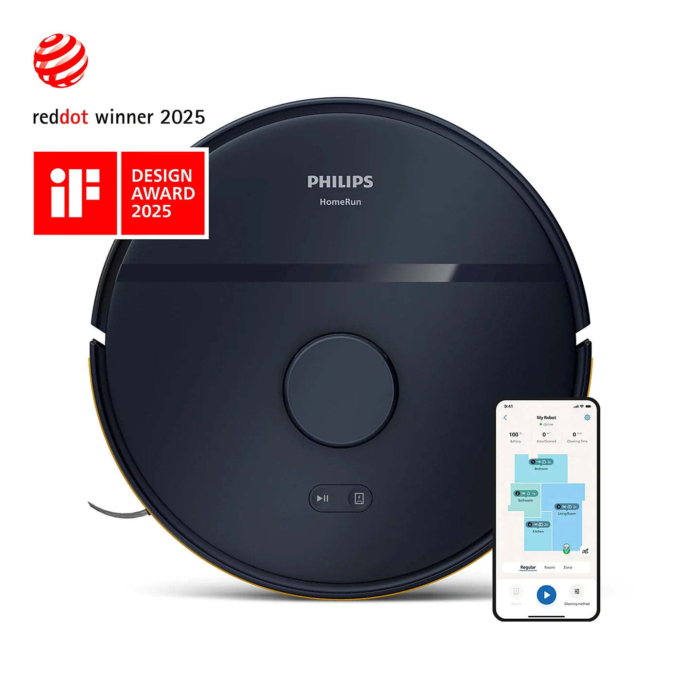 Philips XU2000/15 Robot Vacuum — view 1 | Philips XU2000/15 Robot Vacuum (Dark Blue) | ShandaarBuy