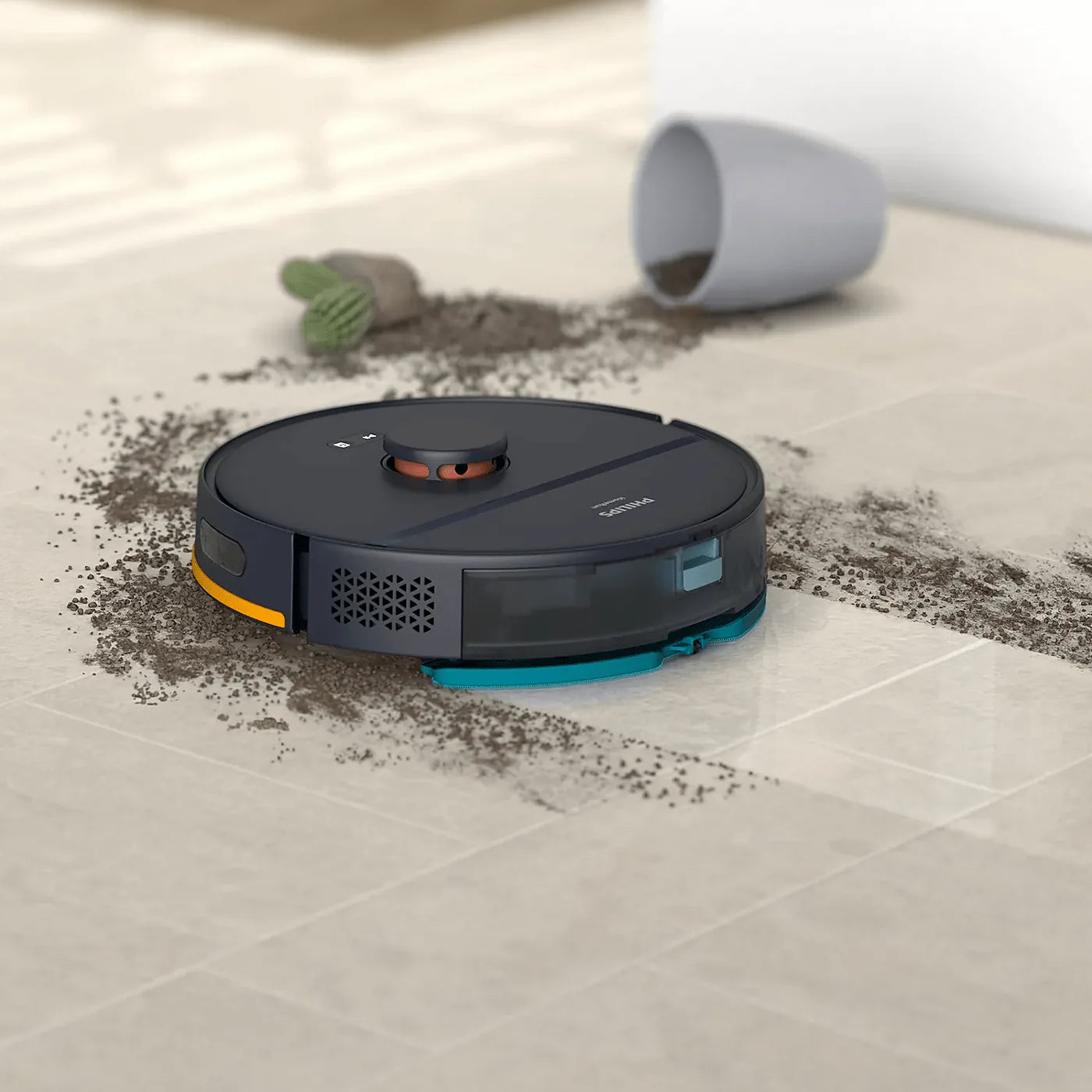 Philips XU2000/15 Robot Vacuum — view 3 | Philips XU2000/15 Robot Vacuum (Dark Blue) | ShandaarBuy