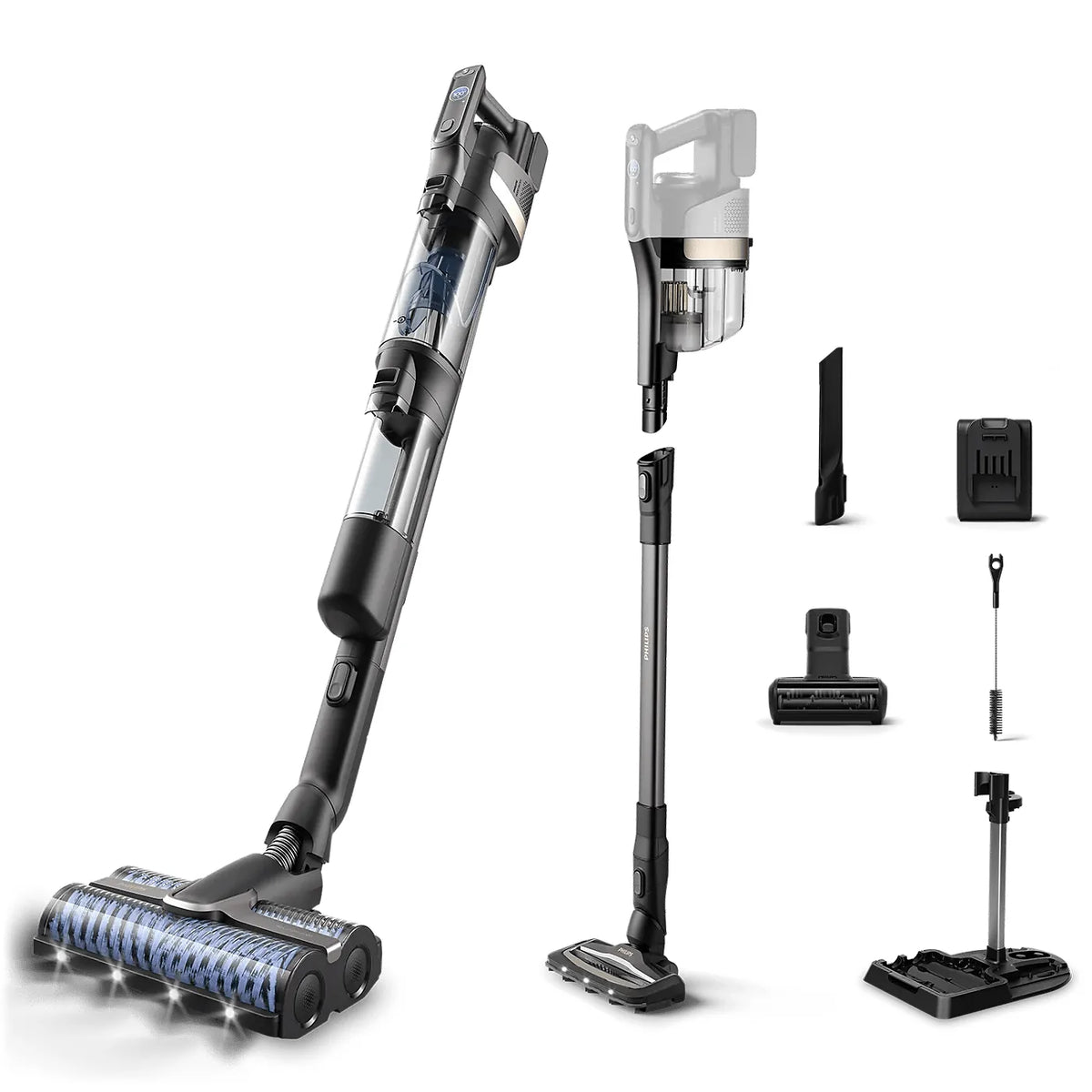 Philips XW9463/10 Cordless Vacuum — view 1 | Philips XW9463/10 Cordless Vacuum (Deep Black) | ShandaarBuy