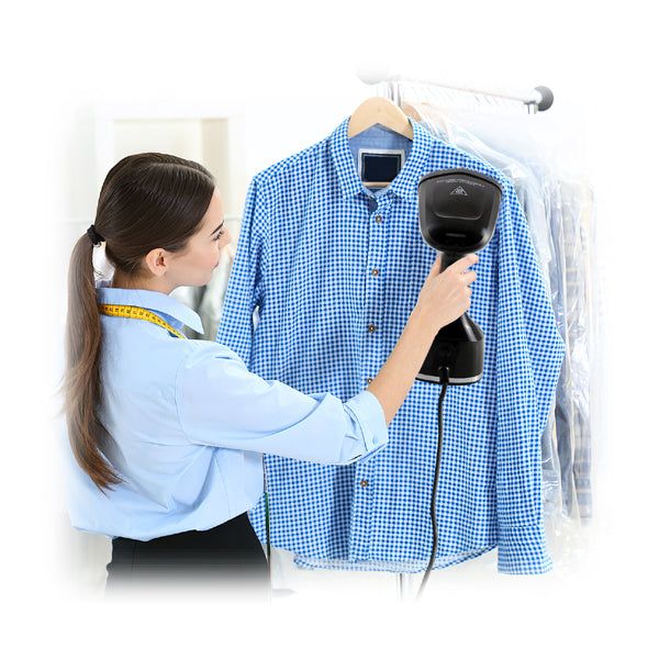 Anex AG-1018 Garment Steamer — in-use view | Anex AG-1018 Handy Garment Steamer 2100W | ShandaarBuy