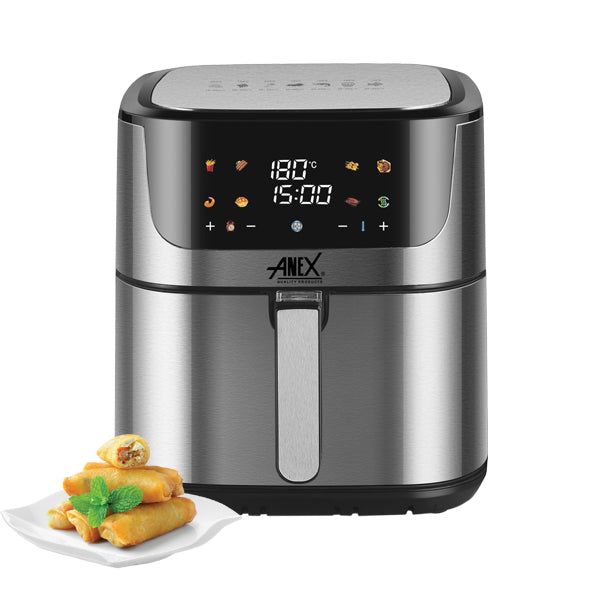 Anex AG-2025 Air Fryer — front view | Anex AG-2025 Air Fryer (Digital) Up&Down Element | ShandaarBuy