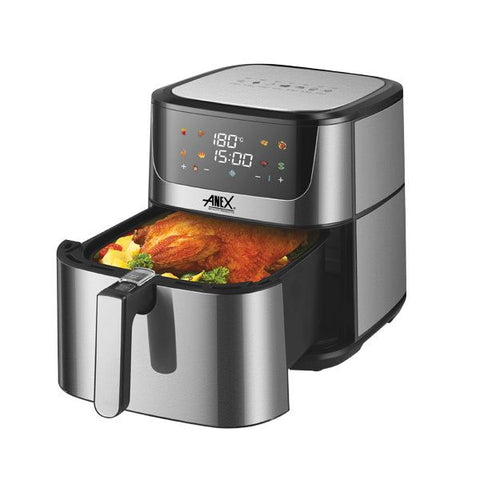 Anex AG-2025 Air Fryer — side view | Anex AG-2025 Air Fryer (Digital) Up&Down Element | ShandaarBuy