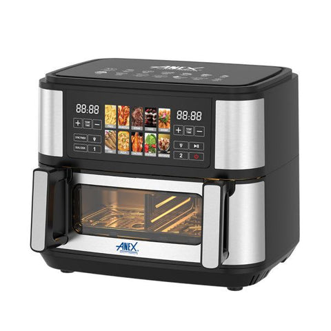 Anex AG-2112 Air Fryer — front view | Anex AG-2112 Air Fryer Digital Dual Cooking | ShandaarBuy