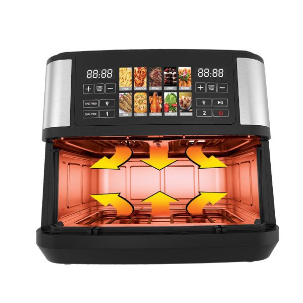 Anex AG-2112 Air Fryer — detail view | Anex AG-2112 Air Fryer Digital Dual Cooking | ShandaarBuy