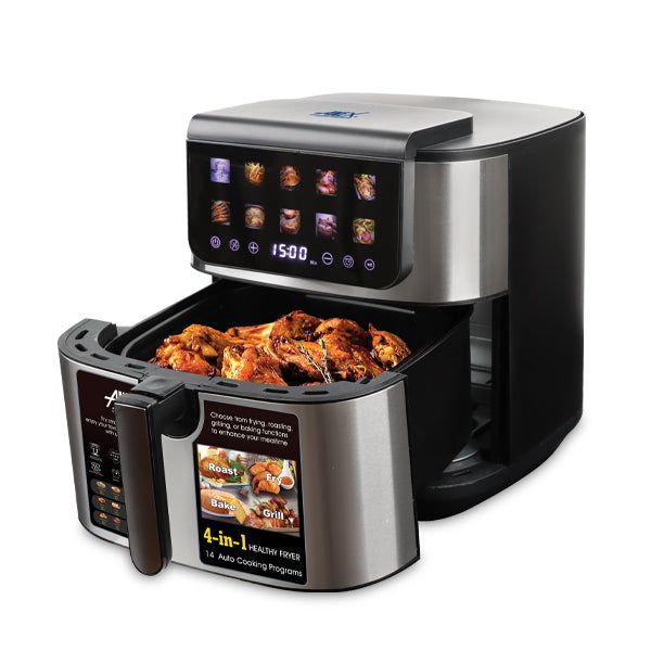 Anex AG-2126 Air Fryer — side view | Anex AG-2126 Air Fryer (Digital) Up&Down Element | ShandaarBuy