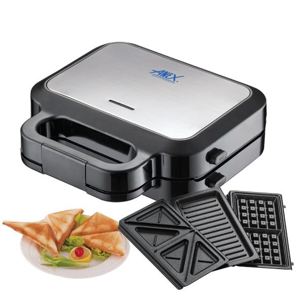 Anex AG-2139 Sandwich Maker — front view | Anex AG-2139 Sandwich, Waffle,Grill (750 W) | ShandaarBuy