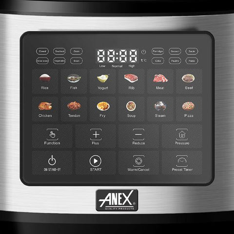 Anex AG-2188 Multi Cooker — detail view | Anex AG-2188 Multi Pressure Cooker Digital Panel | ShandaarBuy